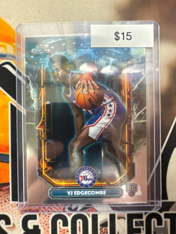 2026 Topps Chrome Cosmic NBA VJ Edgecomb Rookie Extraterrestrial Talent
