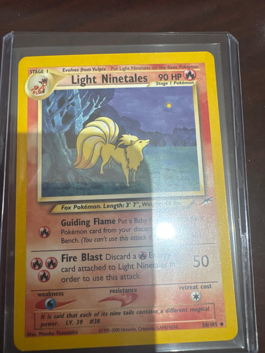 Pokemon Light Ninetales 50/105 Neo Destiny
