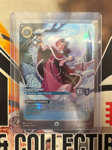 Disney Lorcana Belle Snowfield Strategist (Enchanted) 236/204 Winterspell