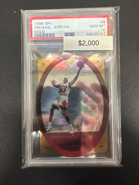 1996 SPx Michael Jordan Gold Die-Cut PSA 10