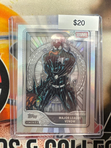2026 Topps Marvel Mint Major League Venom Silver Card In Marvel We Trust Refractor
