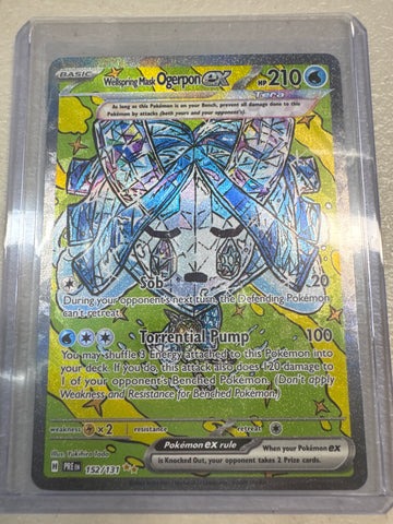 Pokemon Wellspring mask Ogerpon ex 152/131 Prismatic Evolutions