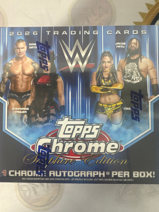 2026 Topps Chrome Sapphire Edition WWE hobby