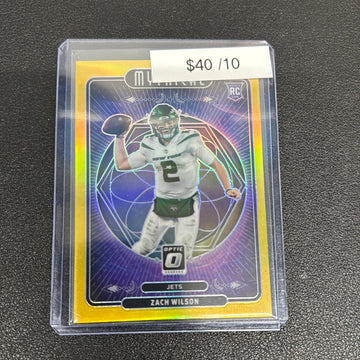 2021 NFL Donruss Optic Zach Wilson Mythical Rookie /10