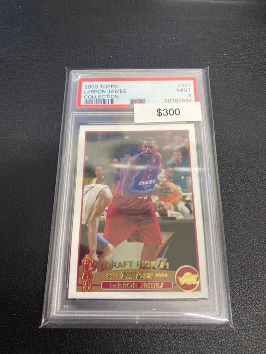 2003 Topps LeBron James Collection PSA 9