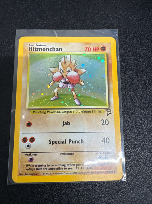 Pokémon Hitmonchan Base Set 2 Holo 8/130