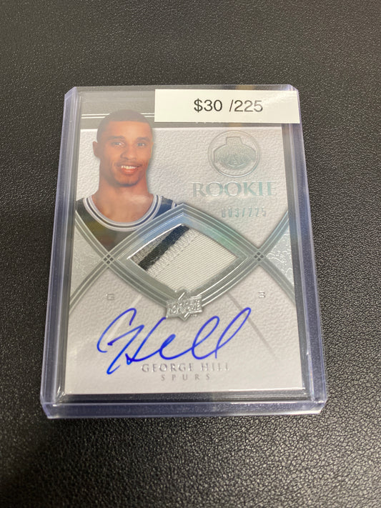 2008-09 NBA Exquisite George Hill Rookie Patch Auto /225