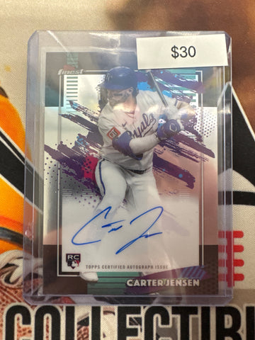2026 Topps Finest MLB Carter Jensen Finest Autograph Rookie