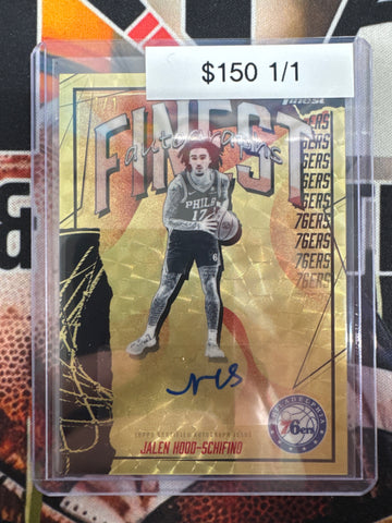 2026 Topps Finest NBA Jalen Hood-Schifino Finest Autographs Superfractor 1/1
