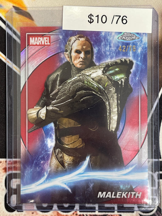 2025 Topps Chrome Marvel Studios Malekith Captain America Refractor /76