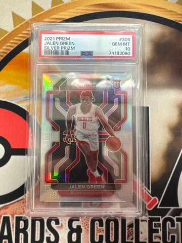 2021 Panini Prizm NBA Jalen Green Rookie Silver Prizm PSA 10