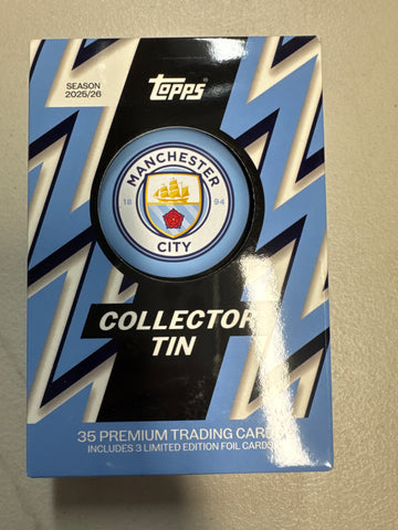 2025-26 Topps Manchester City Collector tin