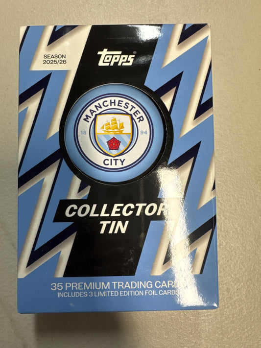 2025-26 Topps Manchester City Collector tin