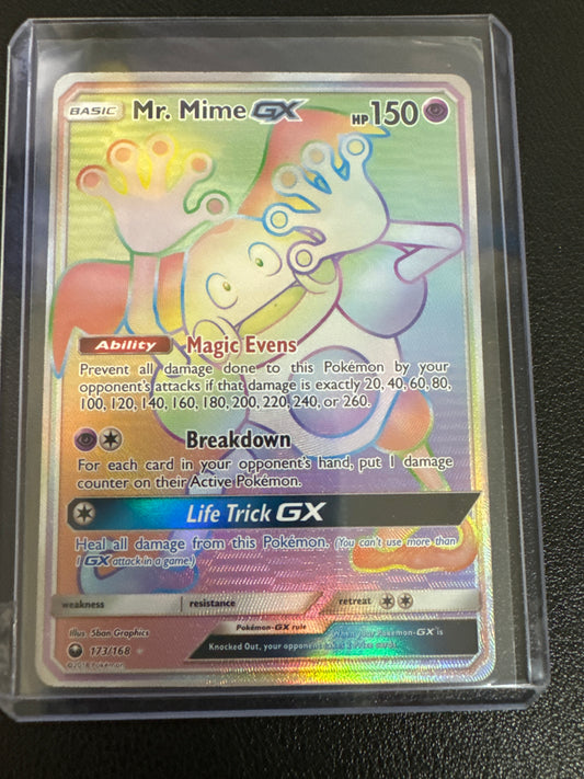 Pokemon Mr. Mime GX 173/168 Celestial Storm