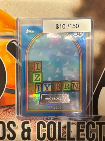 2026 Topps Toy Story 30th Anniversary ABC Blocks Blue Foil /150