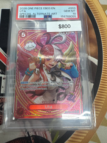 2026 One Piece EB03-003 Uta Special Alternate Art PSA 10