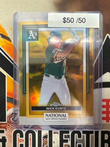 2026 Topps Chrome MLB X The National Nick Kurtz Gold Refractor /50