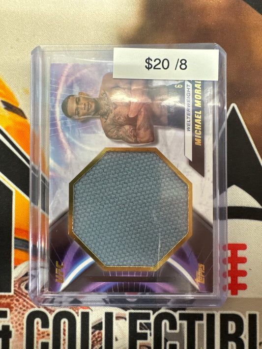 2024 Topps Knockout UFC Michael Morales Jumbo Fight Mat Relic Gold /8