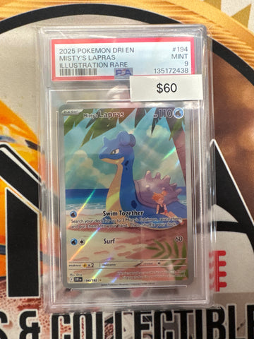 Pokemon Misty’s Lapras 194/182 PSA 9