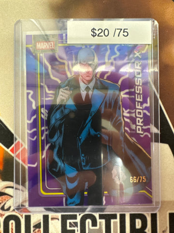 2026 Topps Chrome Marvel Professor X Storm’s Lightning Purple Refractor /75