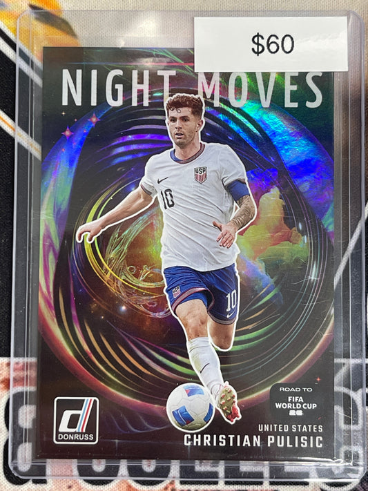 2025-26 Donruss Road To FIFA World Cup 2026 Soccer Christian Pulisic Night Moves SP