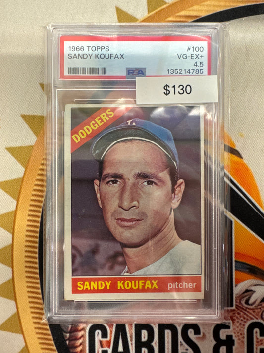 1966 Topps MLB Sandy Koufax PSA 4.5