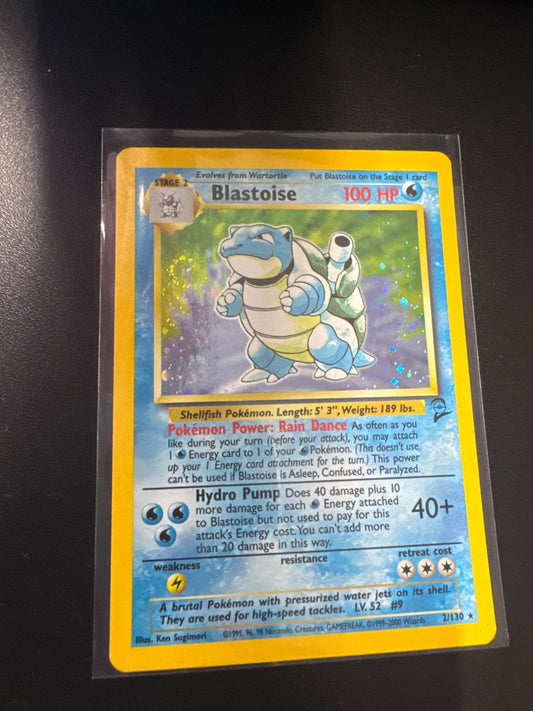 Pokémon Blastoise Base Set 2 Holo 2/130 MP