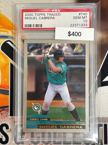 2000 Topps Traded Miguel Cabrera Rookie PSA 10