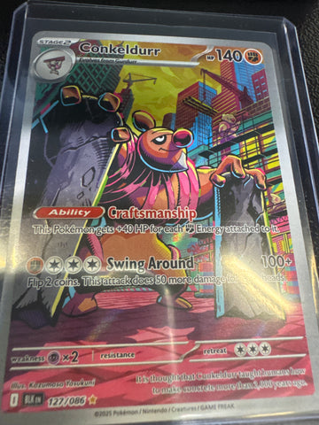 Pokemon Conkeldurr 127/086 Black Bolt