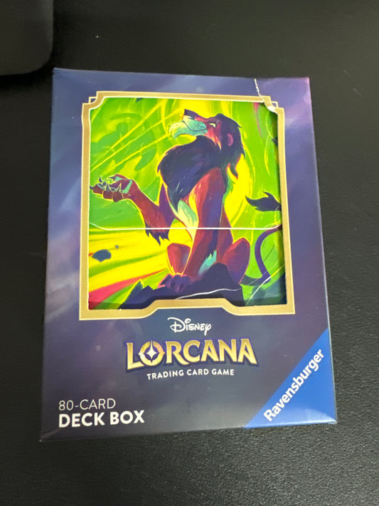 Disney Lorcana Scar Vengeful Lion deck box