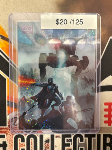 2026 Topps Chrome Star Wars Galaxy Raider Ambush Purple Speckle Refractor /125