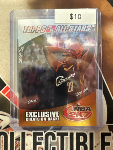 2007 Topps Basketball LeBron James NBA 2k All-Stars
