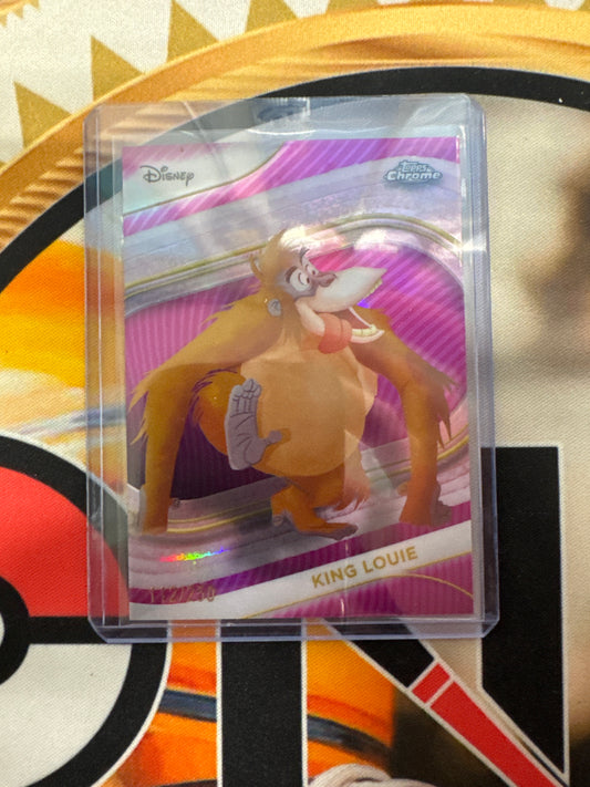 2025 Topps Chrome Disney King Louie Pink Refractor /250
