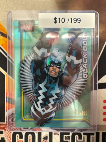 2026 Topps Chrome Marvel Black Bolt Aqua Refractor /199