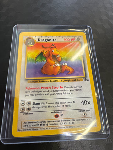 Pokemon Dragonite 19/62 Fossil NM