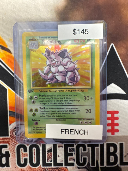 Pokémon Nidoking Base Set 11/102 1st Edition Holo French