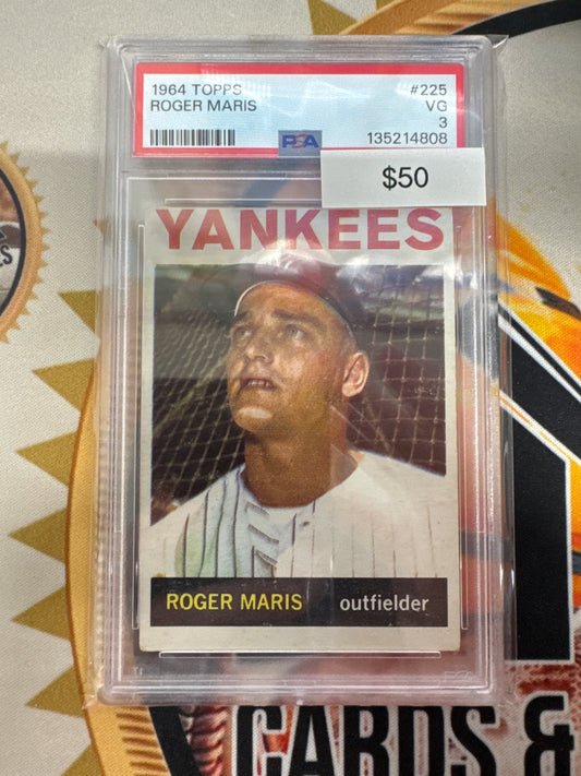 1964 Topps MLB Roger Maris PSA 3
