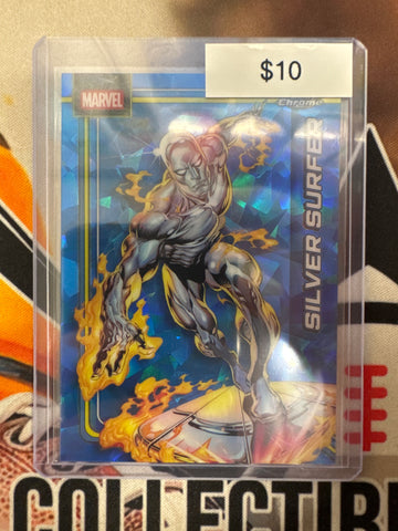 2026 Topps Chrome Marvel Sapphire Silver Surfer Base