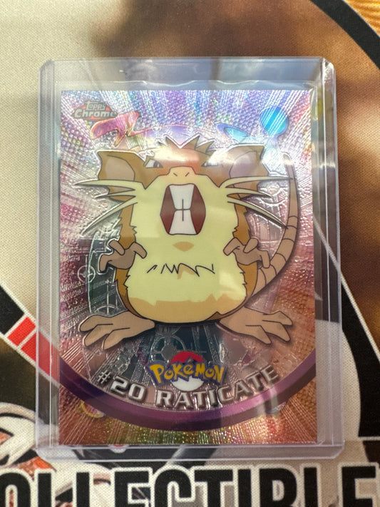 2000 Topps Chrome Pokemon Raticate TV Animation Series #20