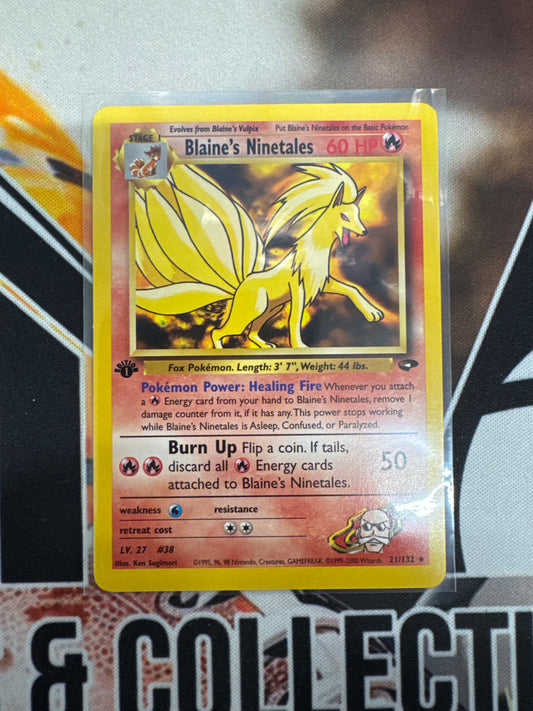 Pokémon Blaine’s Ninetales Gym Challenge 1st Edition 21/132