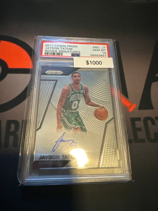 2017 Prizm Jayson Tatum auto PSA 10