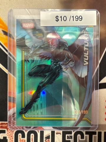2026 Topps Chrome Marvel Vulture Aqua Refractor /199