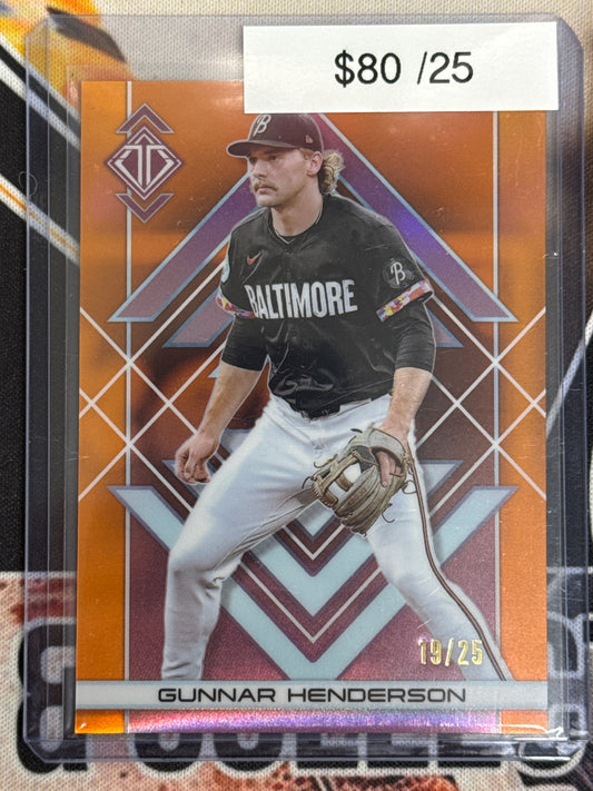 2025 Topps Transcendent Collection Gunnar Henderson Orange /25