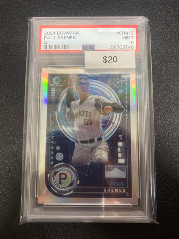 2024 Bowman Paul Skenes AI PSA 9