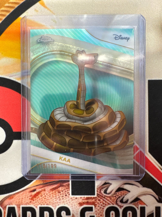 2025 Topps Chrome Disney Kaa Aqua Refractor /199