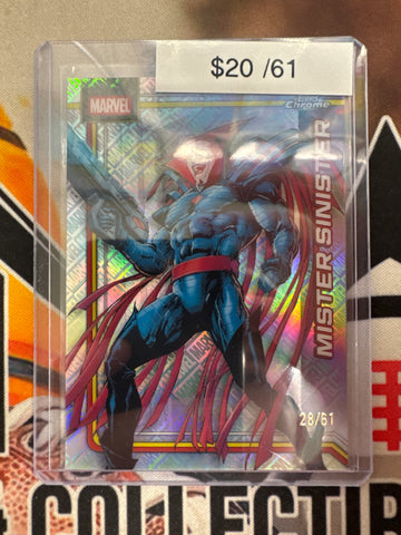 2026 Topps Chrome Marvel Mister Sinister Merlin Refractor /61