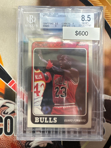 1988-89 Fleer NBA Michael Jordan BGS 8.5