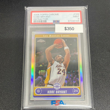 2006 NBA Topps Chrome Kobe Bryant Refractor PSA 9