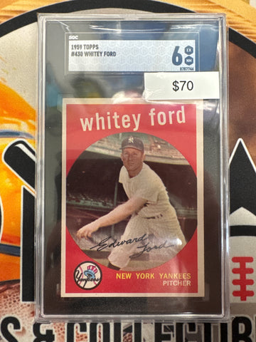 1959 Topps MLB Whitey Ford SGC 6