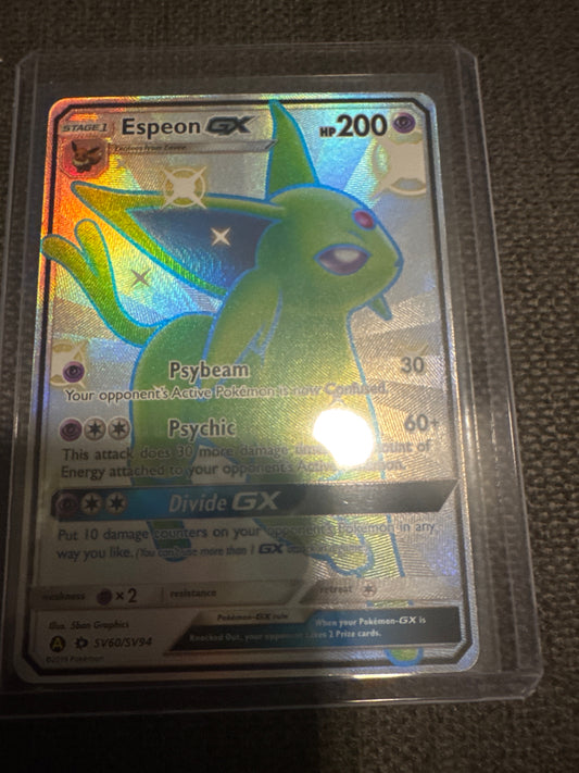 Pokemon Espeon GX SV60/SV94 Hidden Fates HP